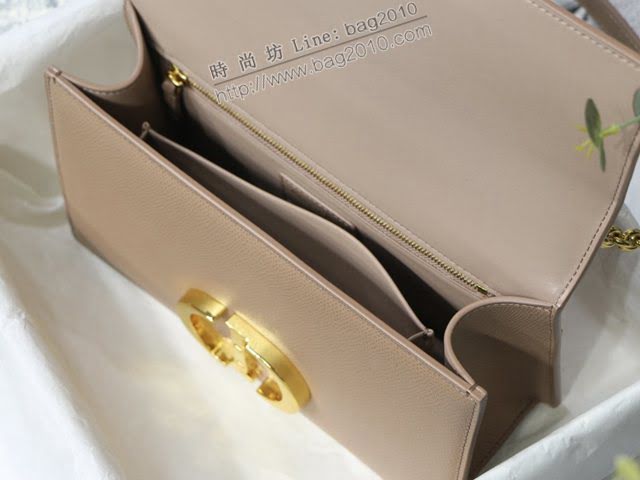 Dior女包 迪奧30 Montaigne鏈條豆沙粉蒙田包 Dior肩背斜挎包  dfk1852